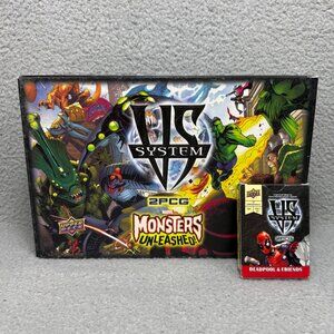 VS System 2PCG Marvel Monsters Unleashed Deadpool & Friends 713 Card INCOMPLETE